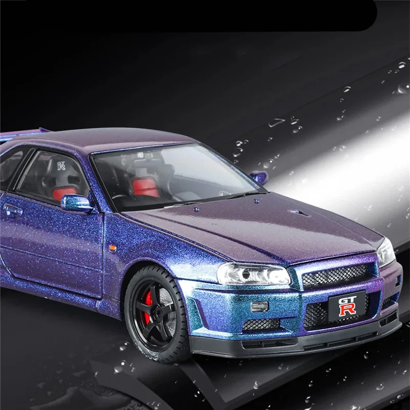 1:18 GTR R34 Skyline Alloy Model Car Display 2 1:18 GTR R34 Skyline Alloy Model Car Display - Image 2