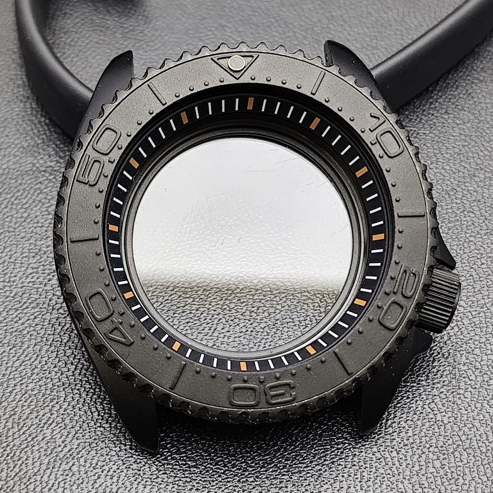 42mm Black Matte Watch Case for NH35 Movement 146 42mm Black Matte Watch Case for NH35 Movement - Image 146
