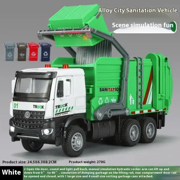 1:35 Maisto Urban Sanitation Truck Model - Image 8