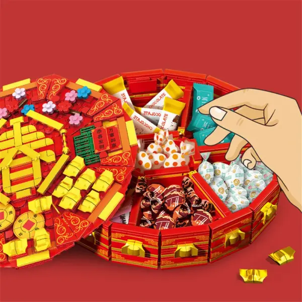 Chinese New Year Micro Diamond Building Block Candy Box - Image 2