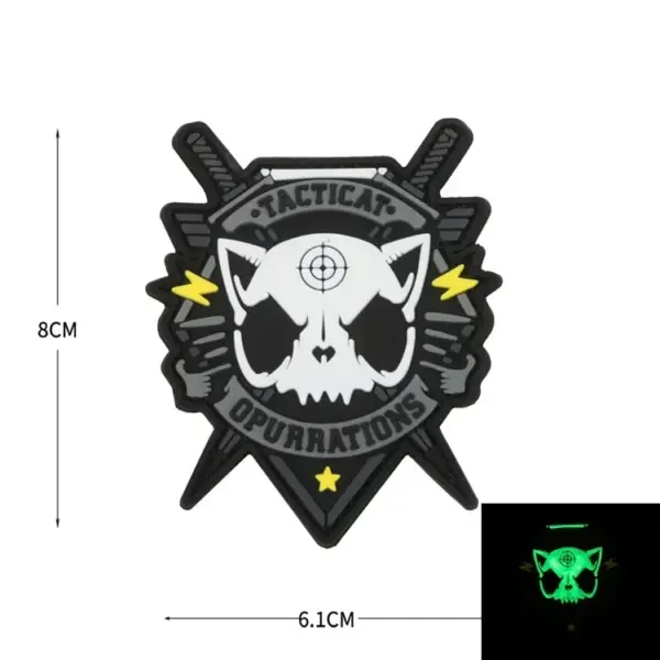 Patchlab Tactical Cat PVC Morale Badge Hook & Loop Patch - Image 7