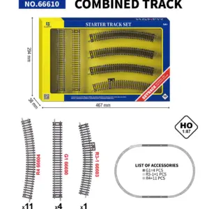 1/87 Scale Narrow Gauge Railway Curved Track Set 64 Sb14a5231578643b98427ac529e80219dm 1