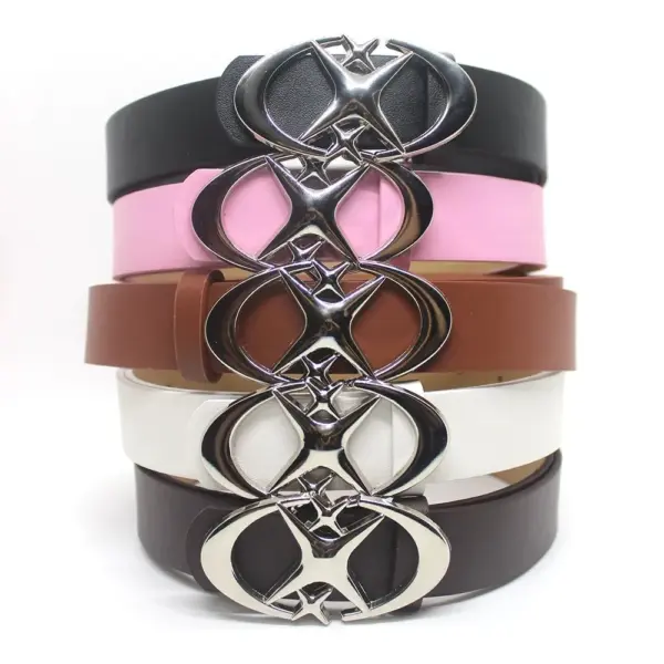 Gothic Punk Moon Star Buckle Belt - Image 5