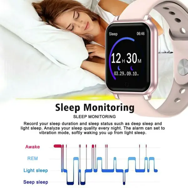 OZKVVM D20 Y68 Fitness Smartwatch with Heart Rate - Image 5
