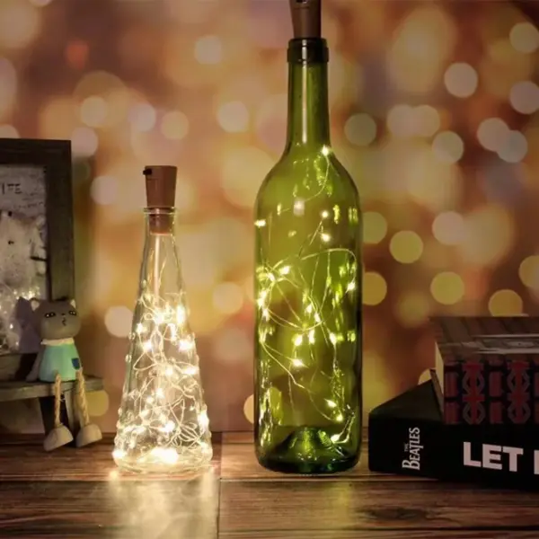 LED Wine Bottle Cork String Lights 2M Christmas Decor - Image 6