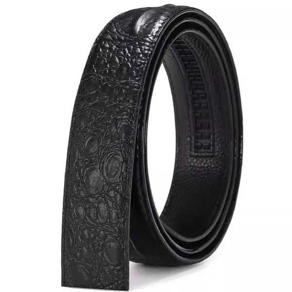 Leather Crocodile Pattern Men's Belt - Image 4