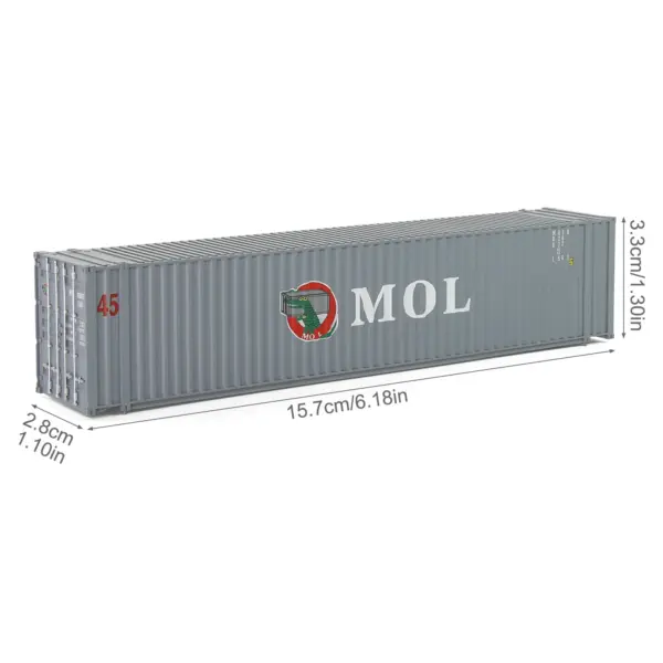 HO Scale 45ft Model Shipping Container C8745 - Image 3