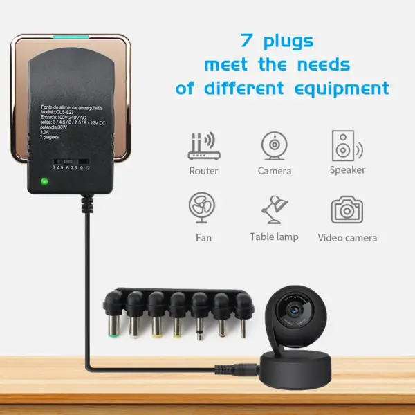 Adjustable Multi-Voltage Power Supply Adapter 220V to 3-12V - Image 6