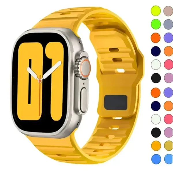Silicone Sport Band for Apple Watch Series 8-1 - Image 3