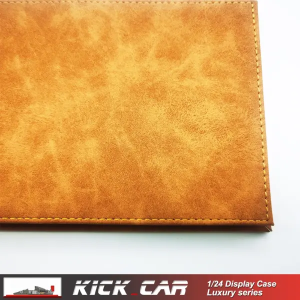1/24 Model Car Display Case with Leather Base - Image 5