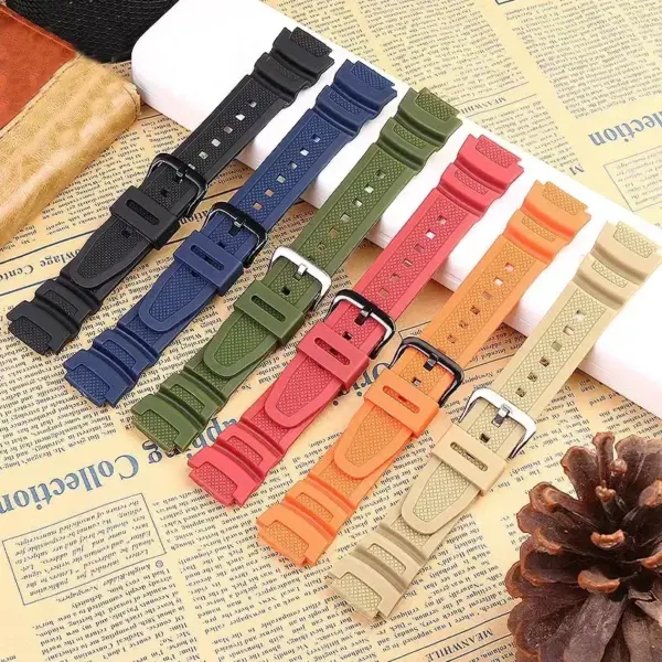 18mm Silicone Watch Strap for AE1200/1300/1000 - Image 2