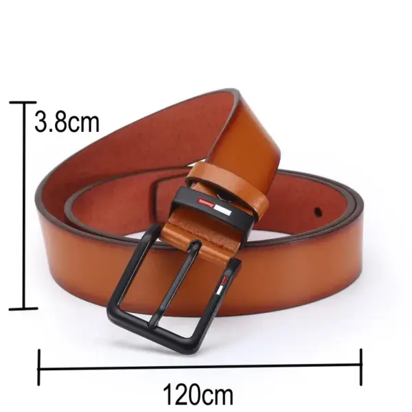 Men's PU Leather Square Buckle Belt - Image 3