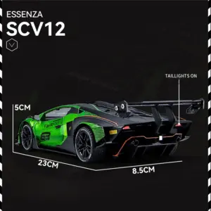 Green Lamborghini Essenza SCV12 Die-Cast Model 1:24 16 Sb380555499b64a39a9d5073d2b357a56u