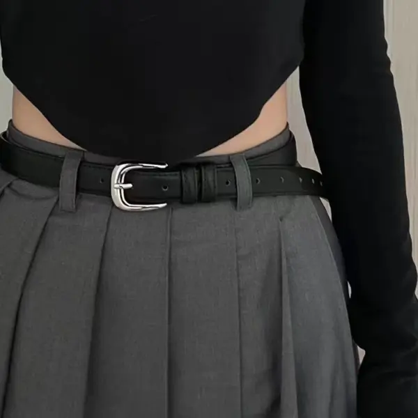 Vintage Leather Women's Belt for Casual Style - Image 3