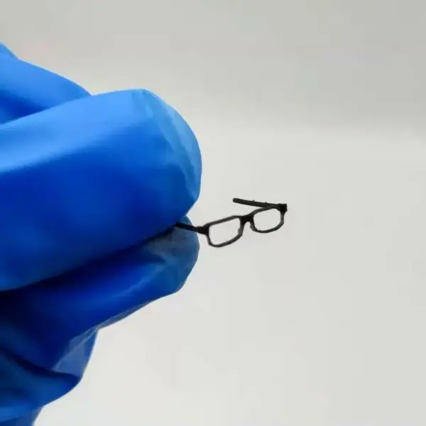 1/12 Scale Black Glasses Frames Without Lenses for Action Figures - Image 4