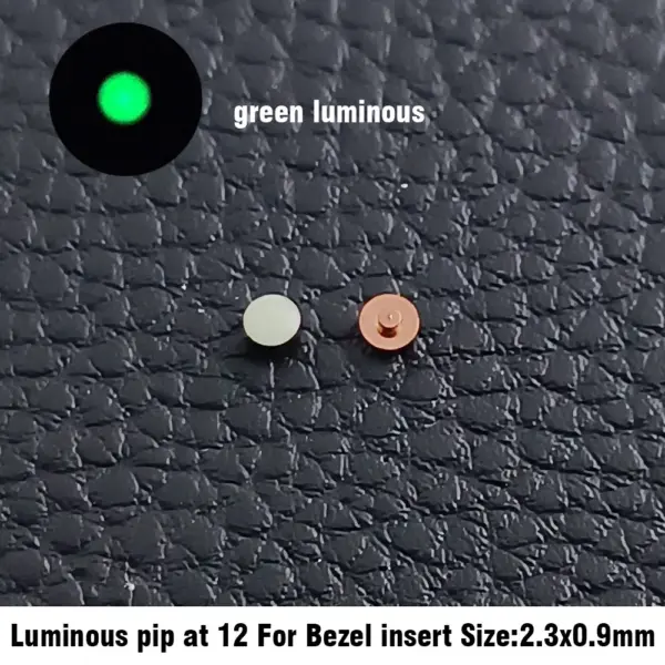 Luminous Pip at 12 for Seiko/ SUB Ceramic Bezel - Image 8