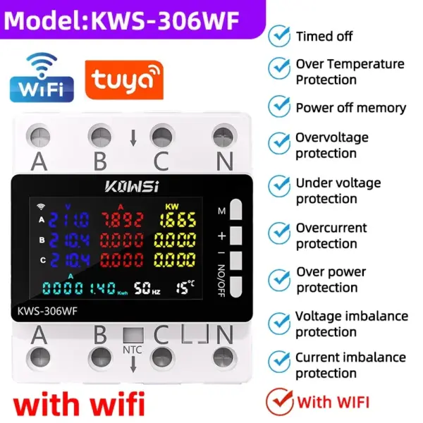 KWS-306 3-Phase Energy Meter with Color Display - Image 7