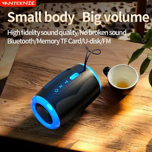 Outdoor Waterproof Portable Bluetooth Speaker with TWS - Image 2