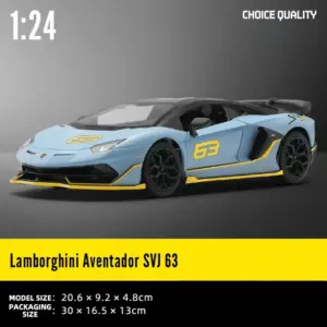 1:24 Lamborghini Aventador SVJ63 Diecast Model 25 Sb442339c184c452dbaaad9601755ab04I