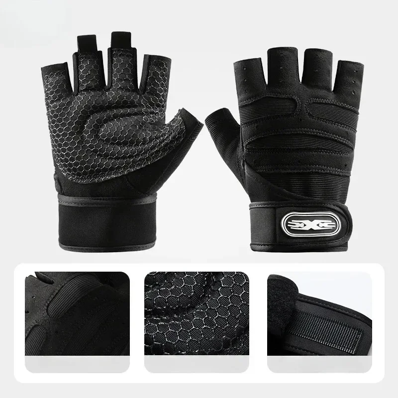 Unisex Fitness Half Finger Gloves for Workout 2 Unisex Fitness Half Finger Gloves for Workout - Image 2