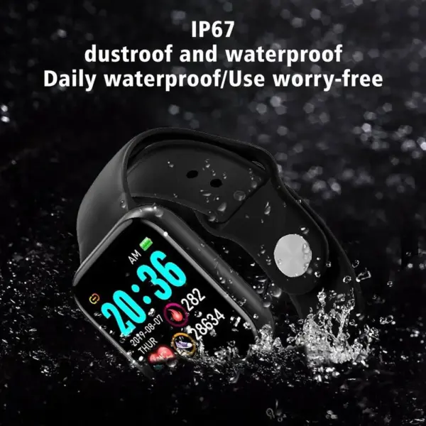 OZKVVM D20 Y68 Fitness Smartwatch with Heart Rate - Image 3