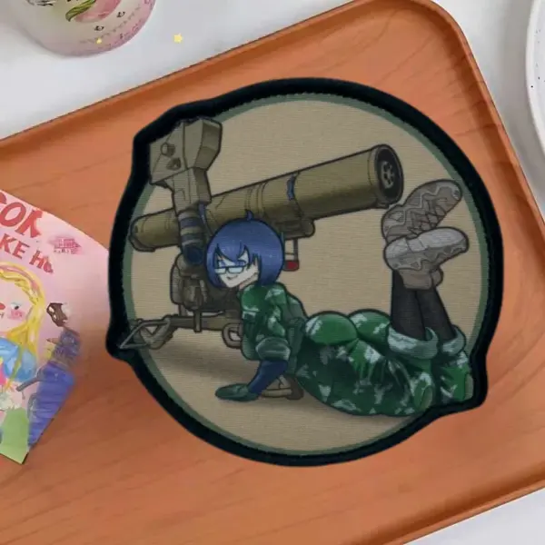 Anime Girl Printing Tactical Badge Patch for Clothing - Image 4
