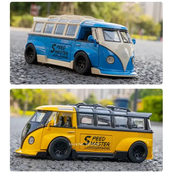 1/32 T1 Bus Alloy Diecast Model Car - Image 6