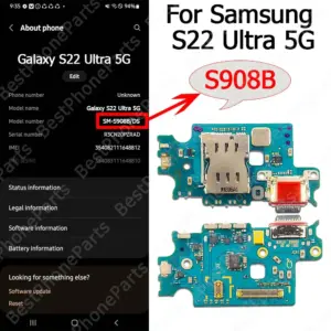 Samsung Galaxy S22 Ultra S901 Charging Port Dock 30 Sb57740df63014d6ca1c61edd3bbe2d30n 1