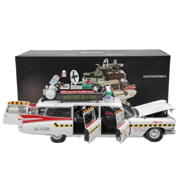 Ghostbusters II ECTO 1A 1:18 Diecast Model Car Collectible - Image 2