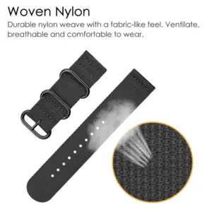 Nylon Watch Strap for Samsung Galaxy Watch 3/4/5 Pro and More 17 Sb5902077e3f74fd9858790a1673f1284Z 2