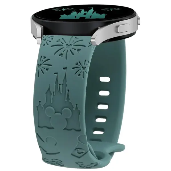 20mm Castle Engraved Silicone Strap for Galaxy Watch - Image 11