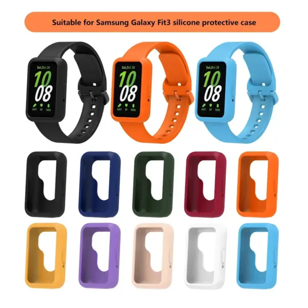 Full Coverage Silicone Case for Samsung Galaxy Fit 3 Watch - Image 6