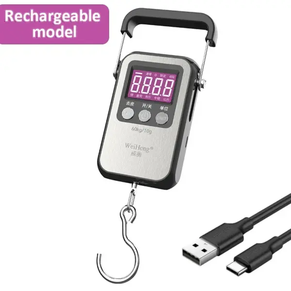 60kg Digital Hanging Luggage Scale with LCD Display - Image 7