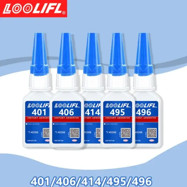 LOOLIFL 401/406/414/495/496 Instant Dry Adhesive 20ml - Image 2