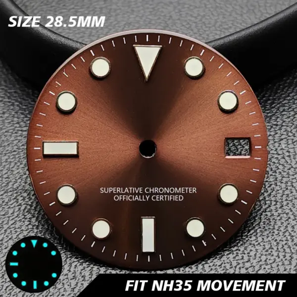 28.5mm GMT Calendar Watch Dial for NH34 NH35 Models - Image 22