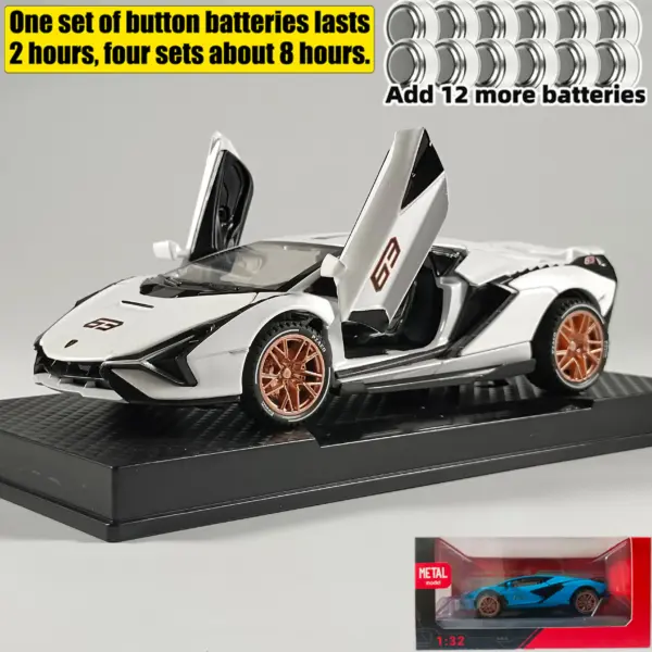 1:32 Sian FKP 37 Supercar Diecast Model - Image 12