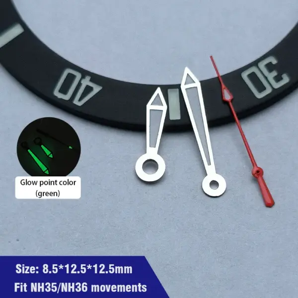 Green Luminescent Hands for NH35 NH36 Sports Watch - Image 7