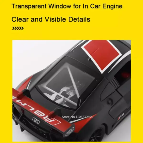 1/24 Audi R8 LMS Diecast Car Model with Sound - Image 5