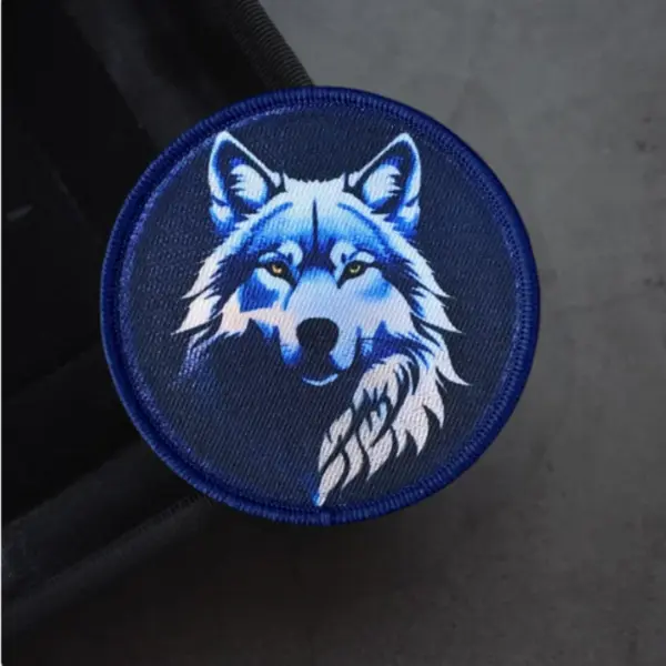 Blue Wolf Tactical Patch for Clothing and Gear - Image 4