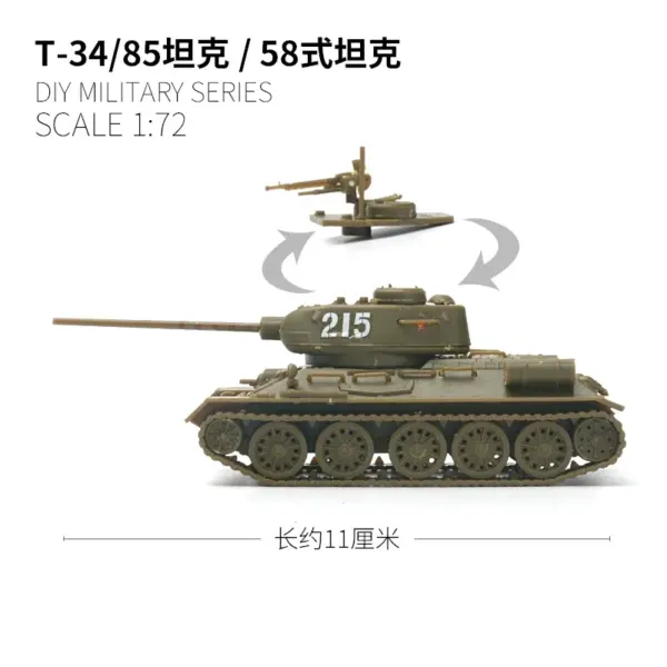 LEE 1/72 Soviet T34/85 Tank Assembly Puzzle Model - Image 3