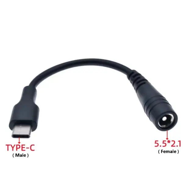 DC Power Adapter Cable 5.5x2.1mm to Micro/Mini/Type C - Image 2