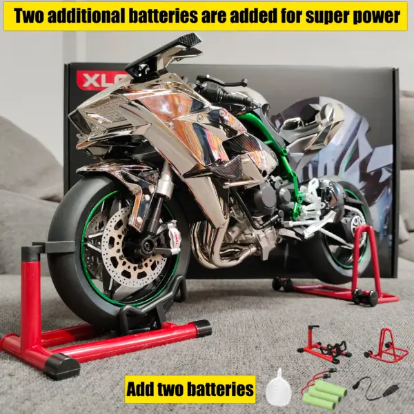 Kawasaki H2R 1:6 Diecast Motorcycle Model - Image 13