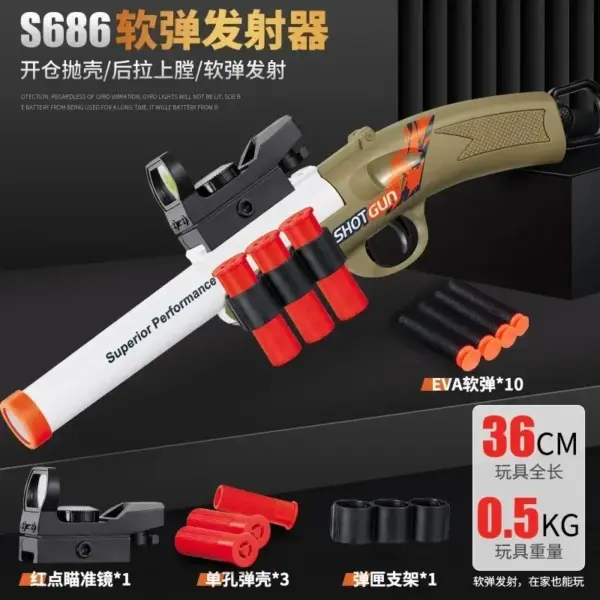 Airsoft Foam Blaster Toy Gun for Outdoor Play - Image 10