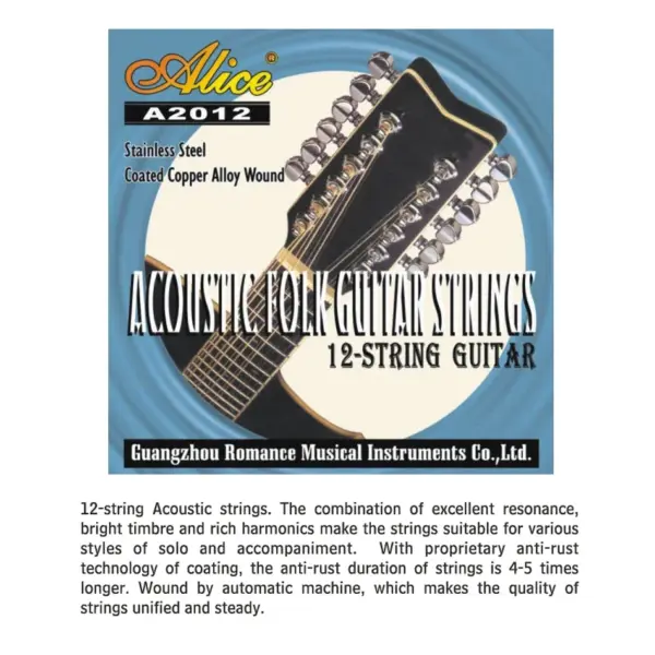Alice A2012 12-String Acoustic Guitar Strings - Image 5