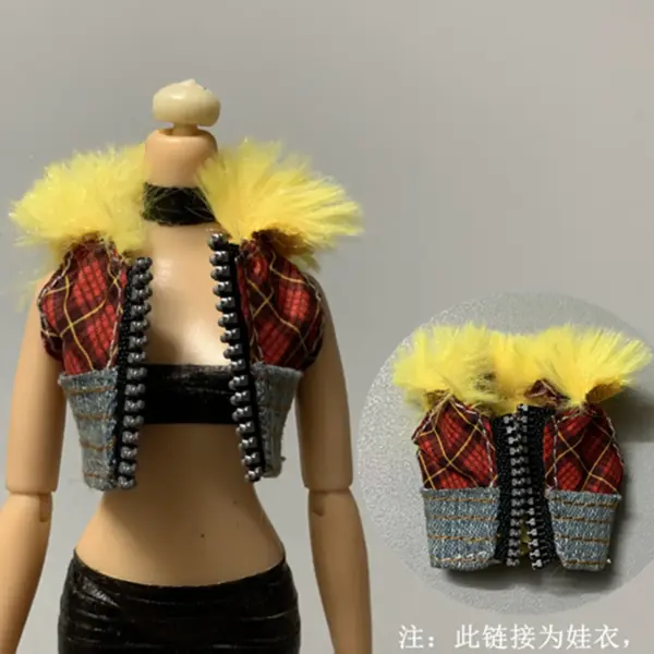 Doll Clothes Fur Top Coat for 11.5-inch Dolls - Image 17