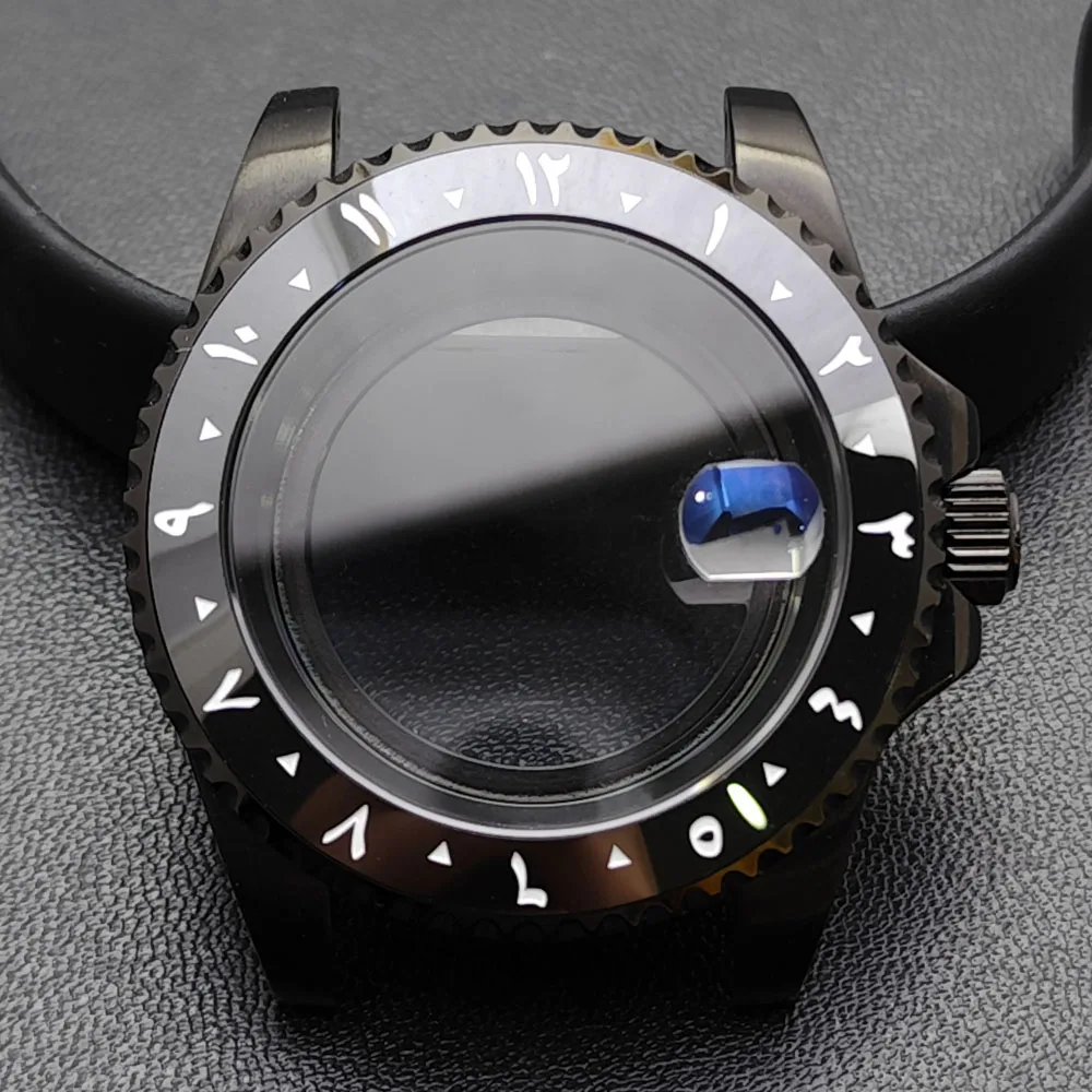 GMT 40.5mm Bidirectional Sapphire Watch Case for NH34/NH35 38 GMT 40.5mm Bidirectional Sapphire Watch Case for NH34/NH35 - Image 38
