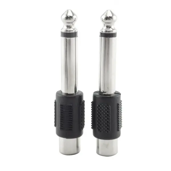 6.35mm Male to RCA Female Adapter Set - 4 Pack - Image 3