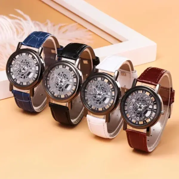 Men's Quartz Hollow Dial Watch D0H66EN - Image 6