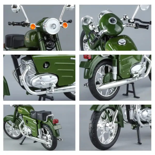 1:10 Czechoslovakia Jawa250 Diecast Motorcycle Model - Image 6