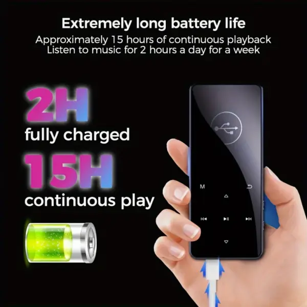 C6 Touch MP3 Player with Bluetooth 5.0 - Image 3